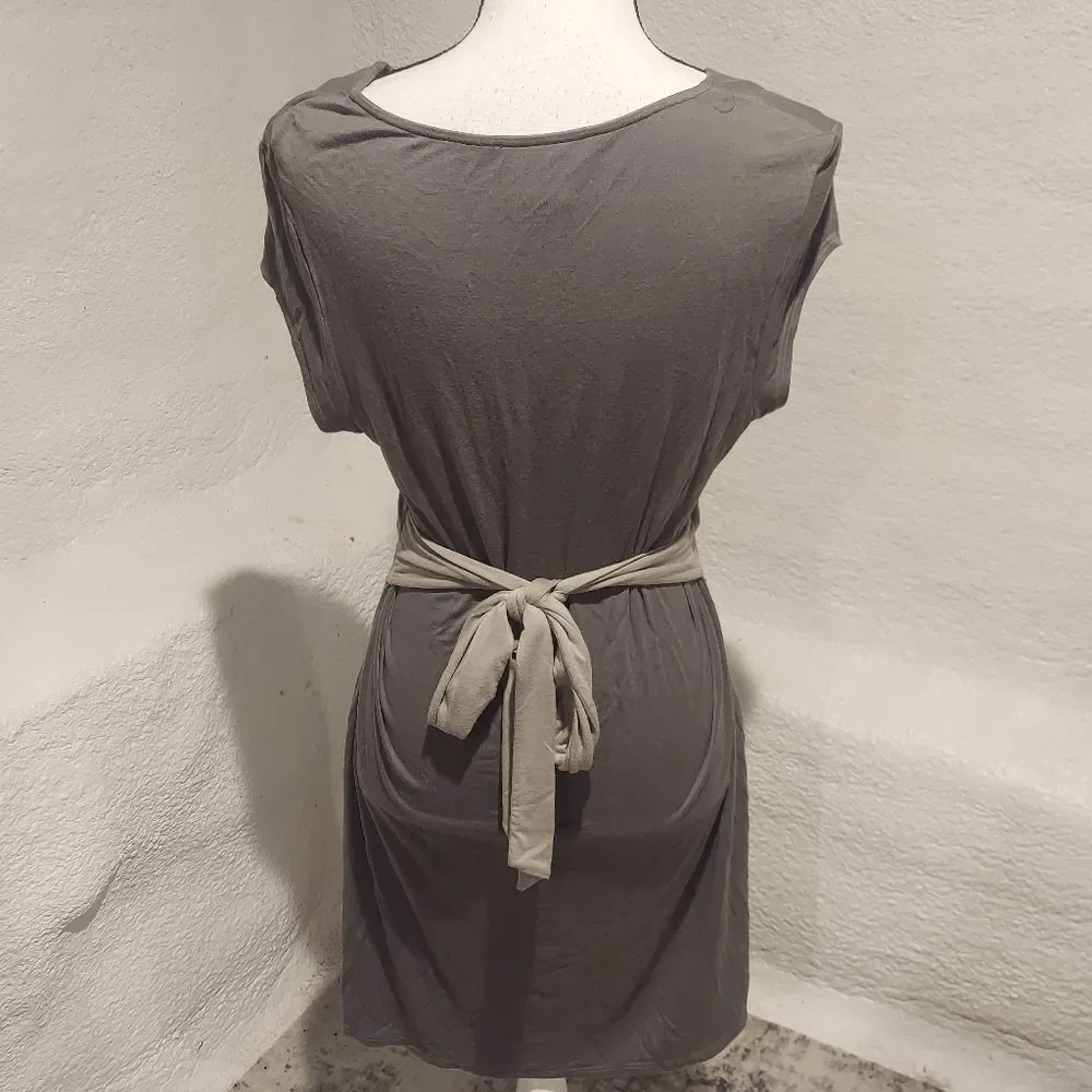 WHITE House Black Market Dress Gray Womens Size Medium - Picture 5 of 6